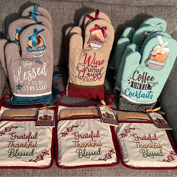 COFFEE UNTIL COCKTAILS Oven Mitt with Cinnamon Sugar Cookie Mix * Hostess Gift * - Picture 8 of 8